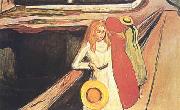 Edvard Munch Girl on a Bridge china oil painting reproduction